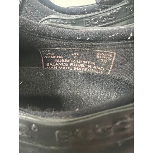 BOGS black rubber garden clogs womens 7 - Picture 3 of 7